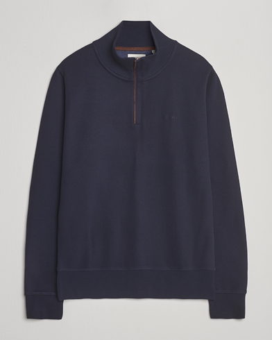 GANT Sacker Rib Half Zip Evening Blue – Sininen