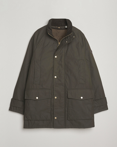 GANT Double Decker Waxed Jacket Dark Sage – Vihreä