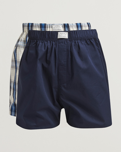 GANT 2-Pack Boxer Shorts Marine – Monivärinen