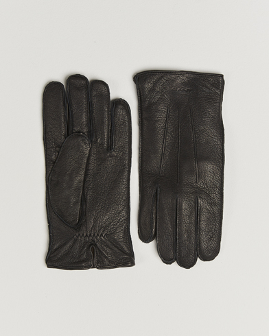 GANT Cashmere Lined Leather Glove Black – Musta