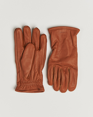 GANT Leather Work Glove Cognac – Ruskea