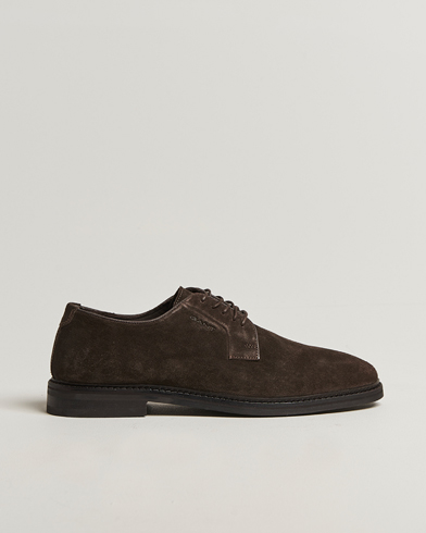 GANT Bidford Suede Derby Ebony Brown – Ruskea