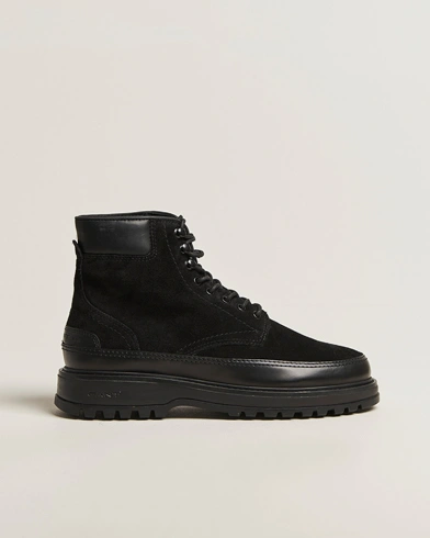 GANT Clafton Felt Lined Suede Boot Black – Musta
