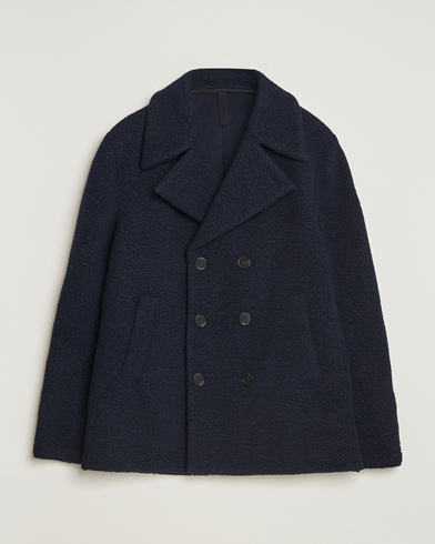 Harris Wharf London Boucle Peacoat Navy – Sininen