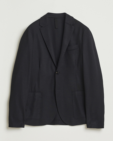 Harris Wharf London Two Button Superfine Merino Blazer Black – Musta