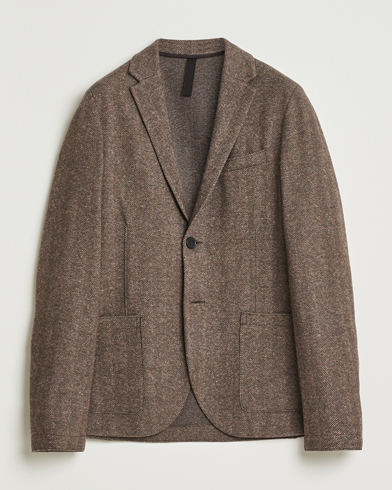 Harris Wharf London Two Button Herringbone Blazer Brown – Ruskea