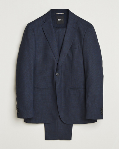 BOSS BLACK Huge Wool Suit Dark Blue – Sininen