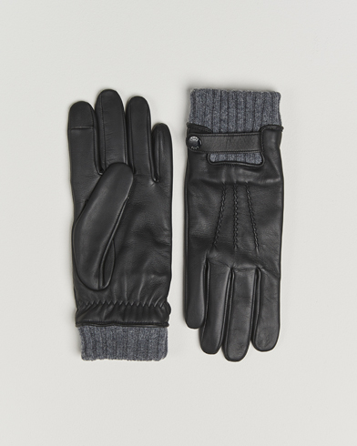 BOSS BLACK Hyden Leather Glove Black – Musta