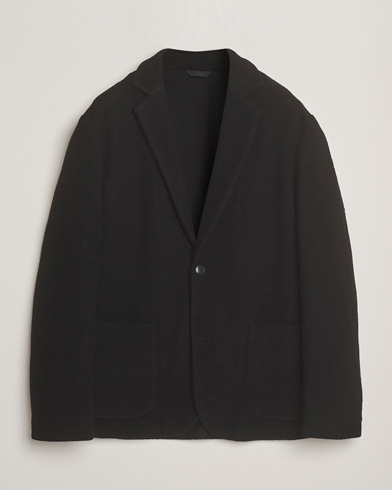J.Lindeberg Calvon Wool Knitted Blazer Black – Musta