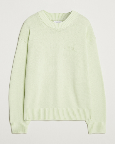J.Lindeberg Eddy Wool/Cotton Knitted Sweater Ambrosia – Vihreä