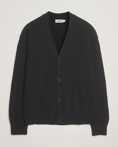 J.Lindeberg Eddy Wool/Cotton Knitted Cardigan Black – Musta