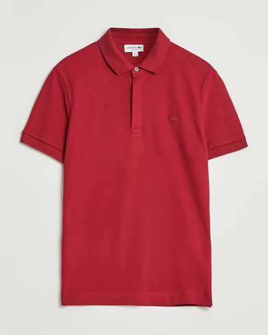 Lacoste Paris Polo Piké Bordeaux – Punainen