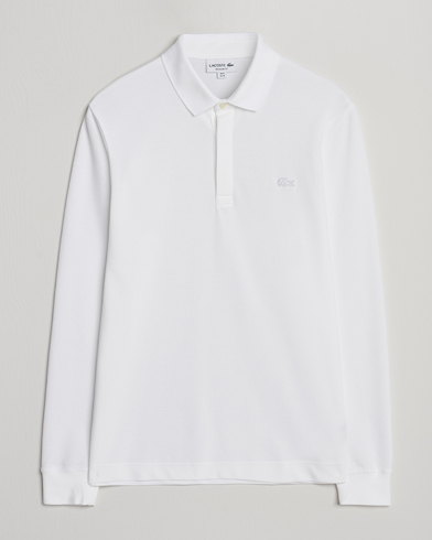 Lacoste Paris Long Sleeve Polo Piké White – Valkoinen