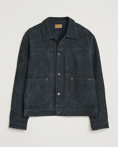 Nudie Jeans Dante II Suede Jacket Navy – Sininen
