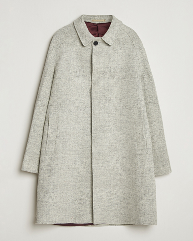 Walker Slater Watson Harris Tweed Herringbone Coat Light Grey – Harmaa