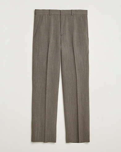 GANT 240 Mulberry Street Herringbone Suit Pants Deep Brown – Ruskea