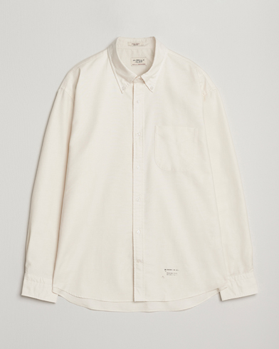 GANT 240 Mulberry Street Relaxed Fit US Oxford Shirt Cream – Valkoinen
