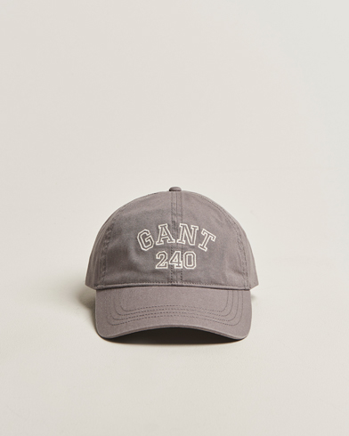 GANT 240 Mulberry Street Washed Canvas Cap Steel Grey – Harmaa