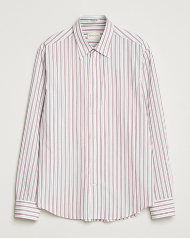 GANT Regular Fit Poplin Striped Shirt Plumped Red – Punainen
