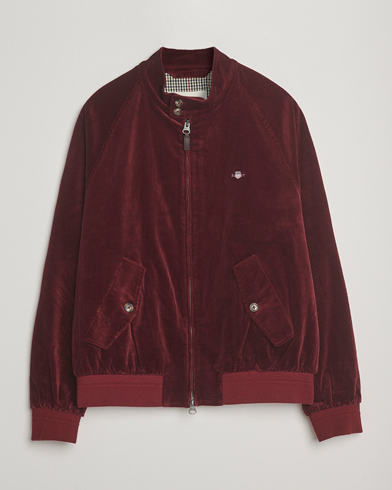 GANT Corduroy Harrington Jacket Plumped Red – Punainen