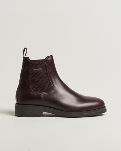 GANT Prepdale Leather Chelsea Boot Dark Brown – Ruskea