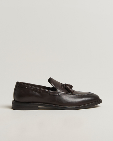 GANT Lozham Leather Tassle Loafer Dark Brown – Ruskea