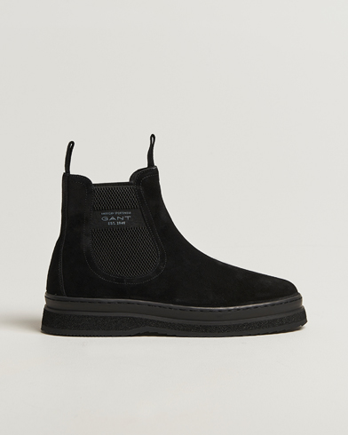 GANT Blistown Shearling Suede Chelsea Boot Black – Musta