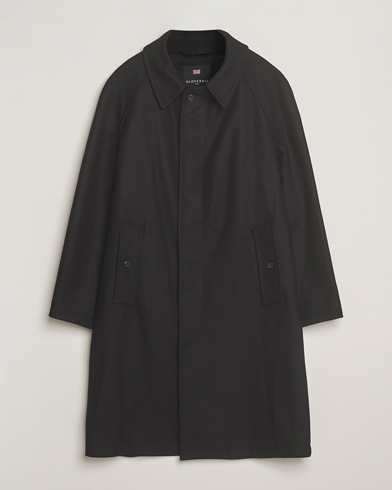 Gloverall Wool Mac Coat Black – Musta
