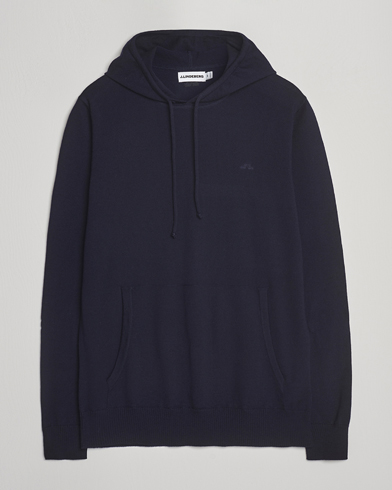 J.Lindeberg Karl Merino Hoodie Navy – Sininen