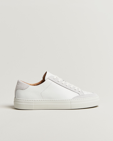 J.Lindeberg Art Signature Leather/Suede Sneaker White – Valkoinen