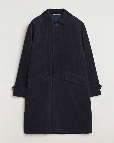 Aspesi Corduroy Raglan Coat Navy – Sininen