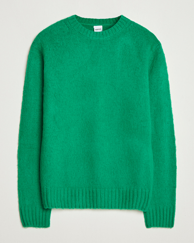 Aspesi Brushed Shetland Sweater Green – Vihreä