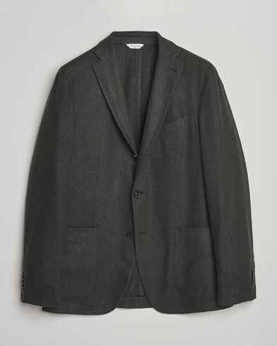 Boglioli K Jacket Wool Herringbone Blazer Hunting Green – Vihreä