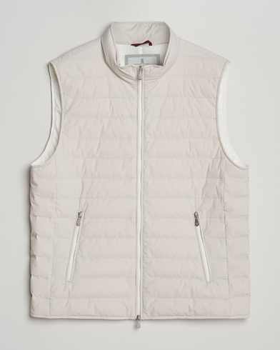 Brunello Cucinelli Nylon Gilet Light Beige – Beige