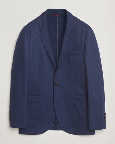 Brunello Cucinelli Cashmere Jersey Blazer Navy – Sininen