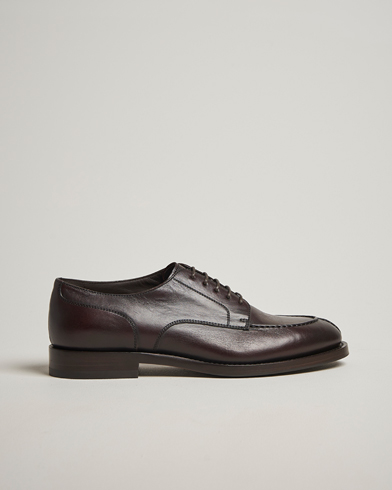 Brunello Cucinelli Moc Toe Derby Dark Brown Calf – Ruskea