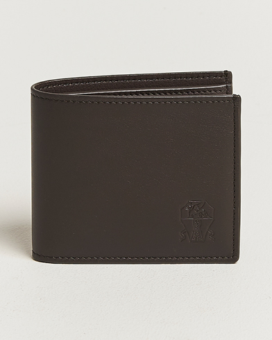 Brunello Cucinelli Leather Wallet Dark Brown Calf – Ruskea