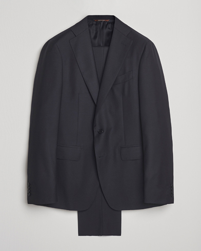 Canali Capri Wool 130s Suit Dark Blue – Sininen