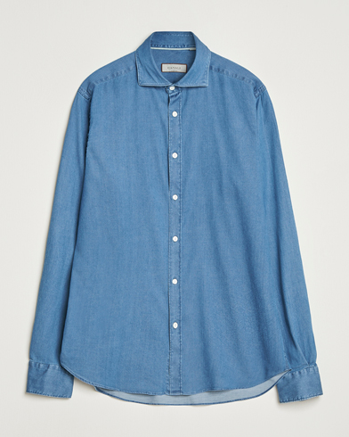 Canali Denim Shirt Stone Wash – Sininen