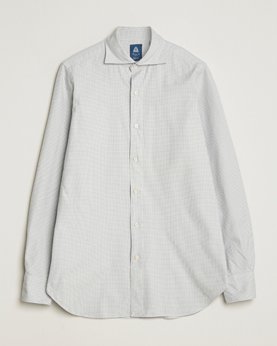 Finamore Napoli Gaeta Flannel Sport Shirt Light Grey – Harmaa