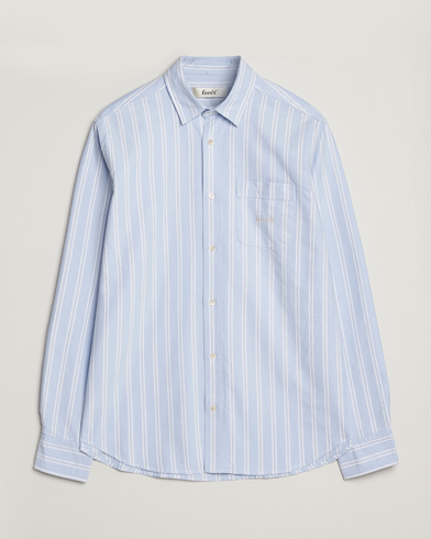 Forét Juno Embroidered Oxford Shirt Light Blue Stripe – Sininen