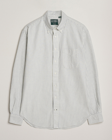 Gitman Vintage Brushed Oxford Button Down Shirt Blue Stripe – Sininen