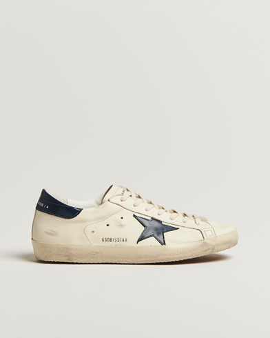 Golden Goose Super-Star Sneakers White/Navy – Valkoinen