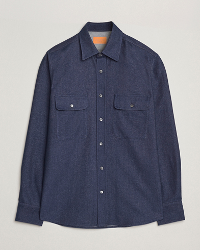 Grigio Heavy Twill Overshirt Navy – Sininen