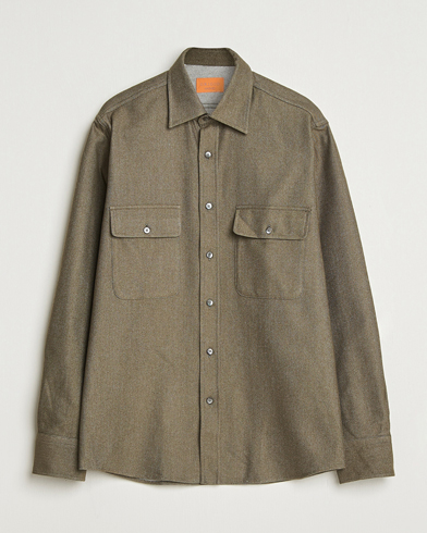 Grigio Heavy Twill Overshirt Military – Vihreä