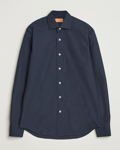 Grigio Cotton Twill Shirt Navy – Sininen