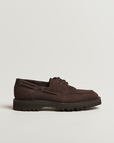 John Lobb Tide Moc Toe Derby Dark Brown Nubuck – Ruskea