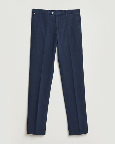 Kiton Cotton/Cashmere Trousers Navy – Sininen