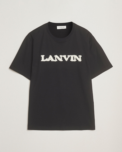 Lanvin Shearling Logo T-Shirt Black – Musta