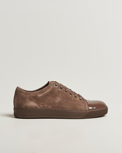 Lanvin DBB1 Patent Cap Toe Sneaker Dark Mocha – Ruskea